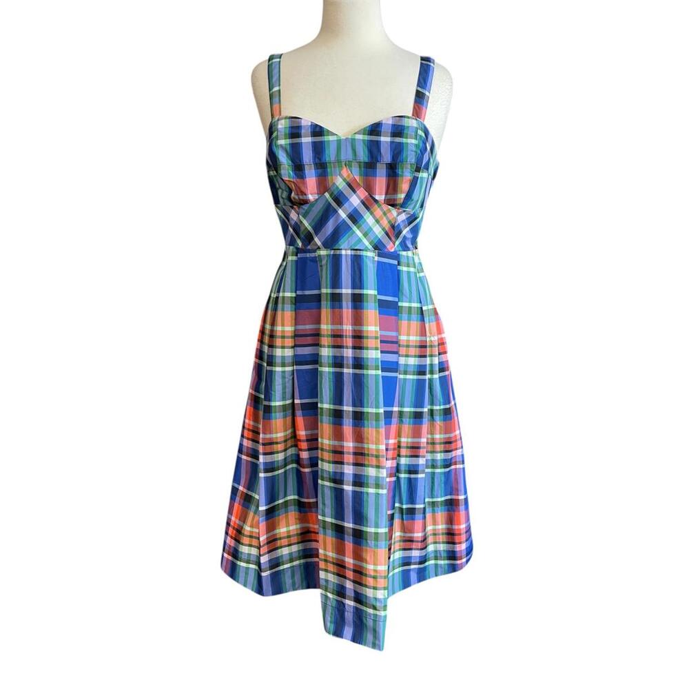 Maeve NWT by Anthropologie plaid sundress 10